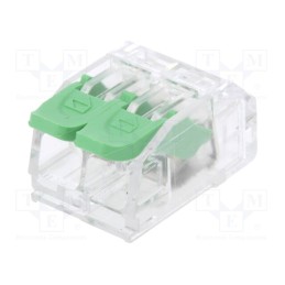 1 pcs x DEGSON ELECTRONICS - DG221-5.6-02P-17-00AH - Quick splice, spring clamp, 0.2÷4mm2, 24AWG÷12AWG, 300V, 20A