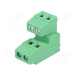 1 pcs x DEGSON ELECTRONICS - DG380A-3.81-04P-14-00AH - PCB terminal block, angled 90°, 3.81mm, ways: 4, on PCBs, terminal