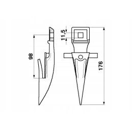 Claas Mercator Compact 522182 single bayonet