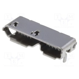 1 pcs x ADAM TECH - MCR-B3-RA-SMT-15-T/R - Socket, USB B micro, SMT, horizontal, USB 3.0, gold-plated