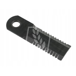 Toothed forage harvester knife 175x50x4 5mm fi20 1mm rs5101