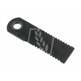 Toothed forage harvester knife 175x50x4 5mm fi20 1mm rs5101