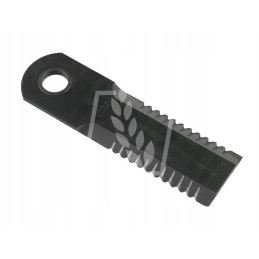 Toothed forage harvester knife 175x50x4 5mm fi20mm rs51010