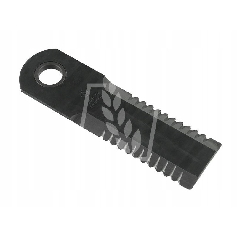 Toothed forage harvester knife 175x50x4 5mm fi20mm rs51010