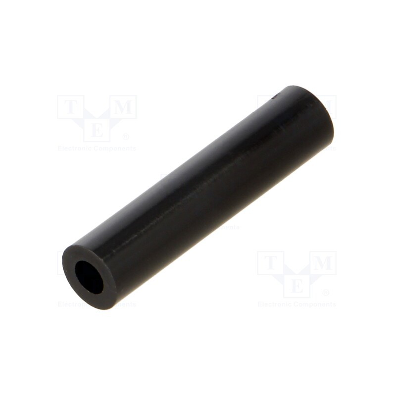 10 pcs x DREMEC - 388/4.2X35 - Spacer sleeve, cylindrical, polyamide, L: 35mm, Øout: 8mm, black