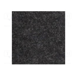 1 pcs x BASSER - TKCZARNA MEL - Upholstery cloth, Dim: 1500x700mm, Thk: 3mm, black melange