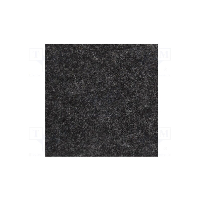 1 pcs x BASSER - TKCZARNA MEL - Upholstery cloth, Dim: 1500x700mm, Thk: 3mm, black melange