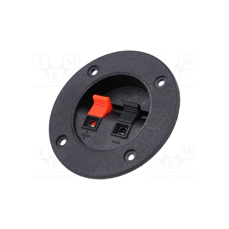 1 pcs x NINIGI - CC-215 - Terminal, loudspeaker, with push button, for panel mounting