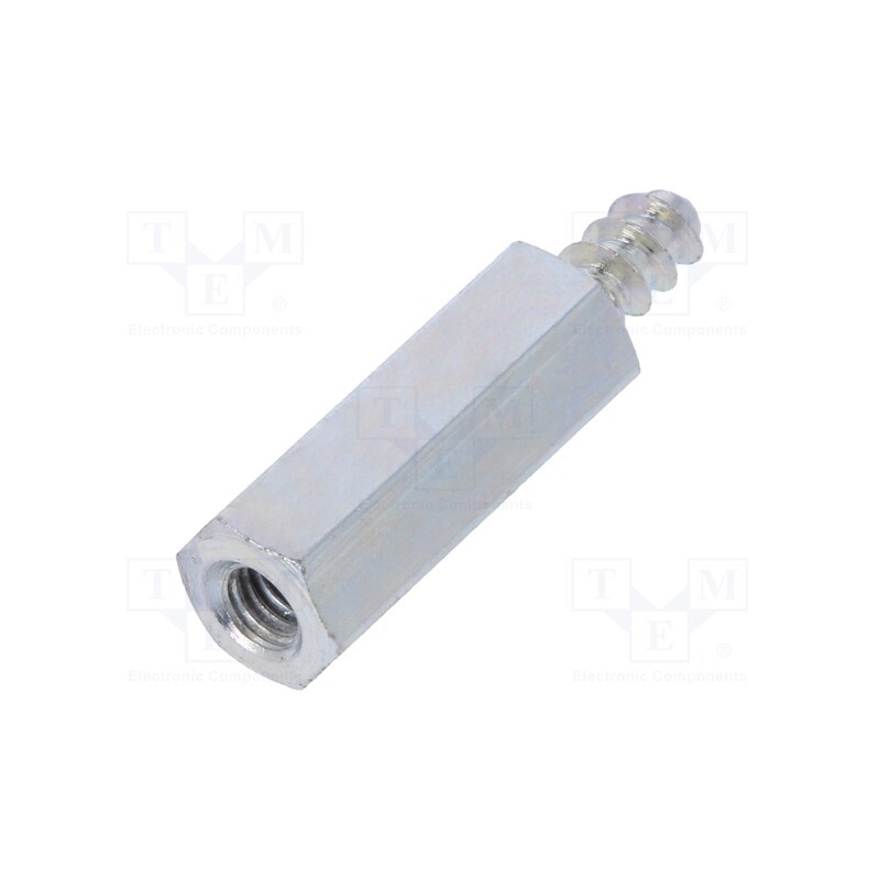 10 pcs x DREMEC - 224ST3.3X15 - Screwed spacer sleeve, 15mm, Int.thread: M3, Ext.thread: ST3,3