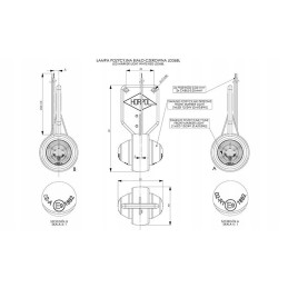 LED marker lamp hanging 12v 24v left