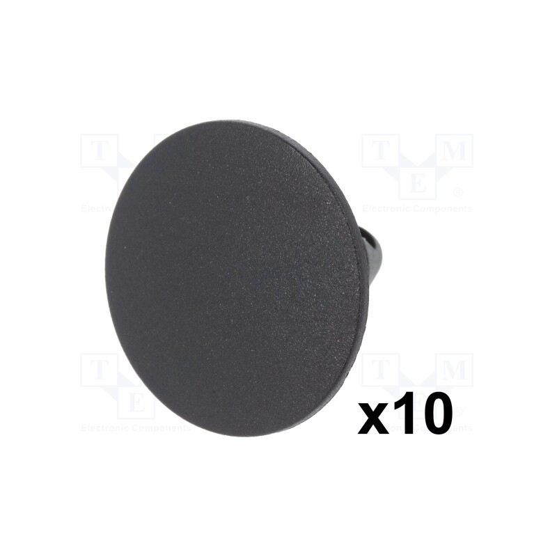 1 pcg x ROMIX - 10169 - Trim clip, 10pcs, Fiat, OEM: 82450771, L: 19.1mm, polyamide, black