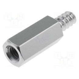 10 pcs x DREMEC - 216ST4.2X15 - Screwed spacer sleeve, 15mm, Int.thread: M4, Ext.thread: ST4,2