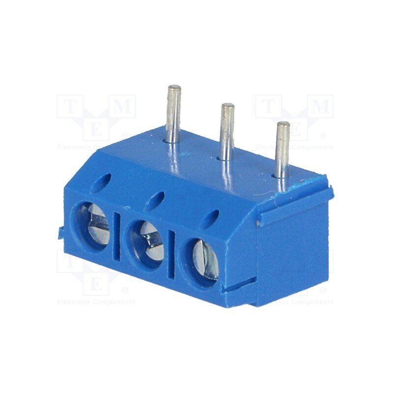 1 pcs x NINIGI - TB-5.0-K-3P1-BL - PCB terminal block, straight, 5mm, ways: 3, on PCBs, 1.5mm2, tinned