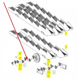 101555461 rear shaker shaft