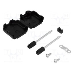 1 pcs x ENCITECH - 6260-0101-01 - Enclosure: for D-Sub connectors, D-Sub 9pin,D-Sub HD 15pin