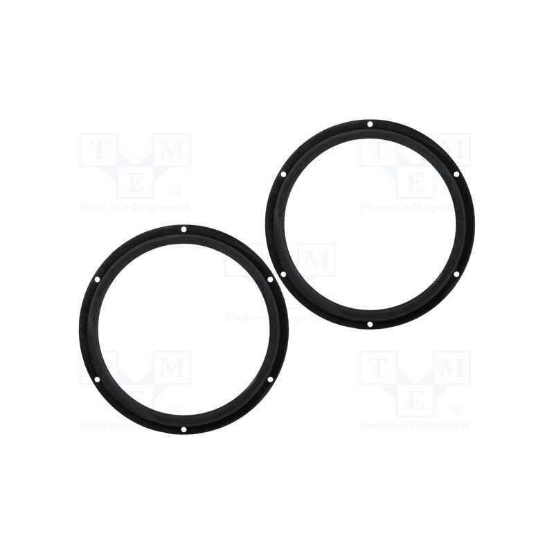 1 set x BASSER - DMVW05 - Spacer ring, MDF, 200mm, VW, impregnated, 2pcs.