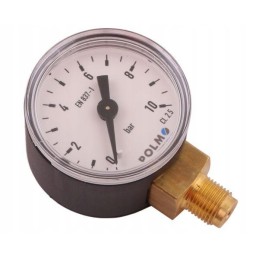Dry pressure gauge m40 0 10 bar thread g1 8 lower