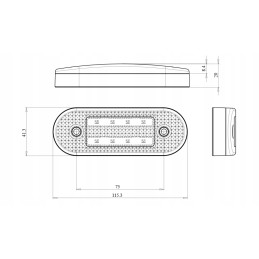 LED position lamp with turn signal
