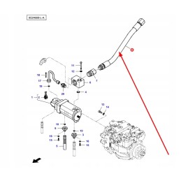 La323481850 hydraulic pump cable