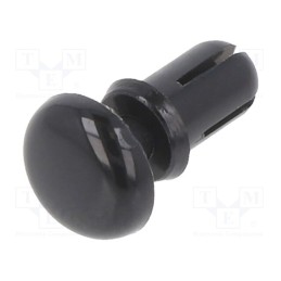 10 pcs x KEYSTONE - 3443 - Rivet, polyamide, Rivet diam: 3.5mm, L.rivet: 5.6mm, black