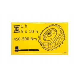 Rt r sticker for tightening rims 8 5 x 4 5 cm