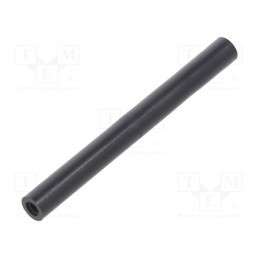10 pcs x DREMEC - 185RDX60 - Spacer sleeve, cylindrical, polyamide, M3, L: 60mm, Øout: 6mm, black