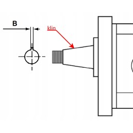Wedge head key for pumps gr3 4 x 7 5