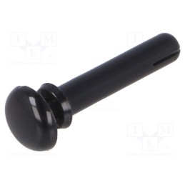 10 pcs x DREMEC - 8G4013.0X13.0B - Rivet, polyamide, L.rivet: 14.5mm, Panel cutout diam: 3.1mm, black