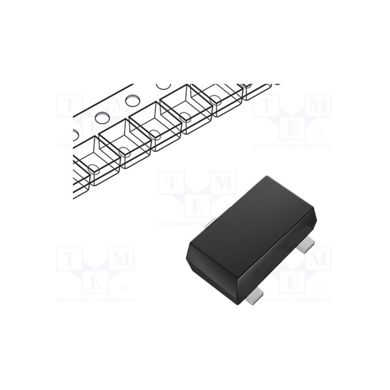10 pcs x ROHM SEMICONDUCTOR - RUM002N05T2L - Transistor: N-MOSFET, unipolar, 50V, 0.2A, Idm: 0.8A, 150mW, SOT723