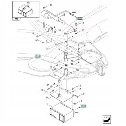 Leveling actuator sit new holland cx 84335407