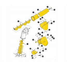 New Holland CX CR 51504691 CNH discharge pipe