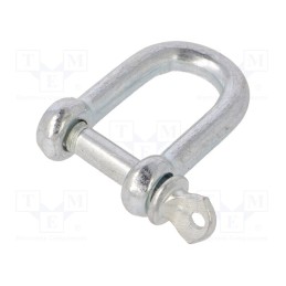 10 pcs x DROMET - SK.6 - Dee shackle, steel, for rope, zinc, 6mm