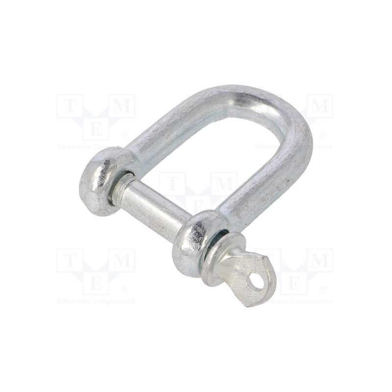 10 pcs x DROMET - SK.6 - Dee shackle, steel, for rope, zinc, 6mm
