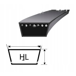 Red V-belt Super Bizon HL 3200 Stomil SA