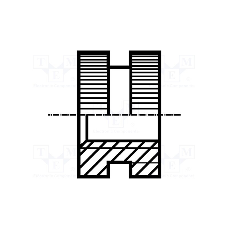 10 pcs x BOSSARD - 1385569 - Threaded insert, brass, without coating, M6, BN 1036, L: 6mm
