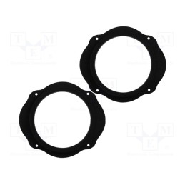 1 set x BASSER - DMFORD02 - Spacer ring, MDF, 165mm, Ford, impregnated, 2pcs.