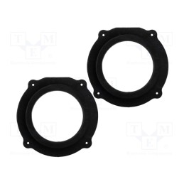 1 set x BASSER - DMAUDI06 - Spacer ring, MDF, 165mm, Audi, impregnated, 2pcs.