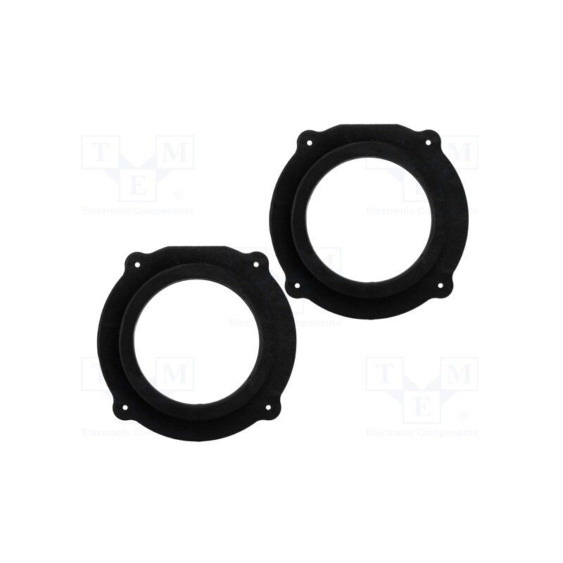 1 set x BASSER - DMAUDI06 - Spacer ring, MDF, 165mm, Audi, impregnated, 2pcs.