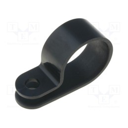 10 pcs x HELLERMANNTYTON - 211-60008 - Fixing clamp, Cable P-clips, ØBundle : 16mm, W: 10mm, polyamide