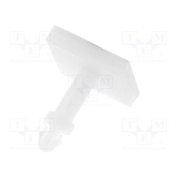 10 pcs x FIX&FASTEN - FIX-CSS-12.7 - PCB distance, polyamide, L: 12.7mm, self-adhesive, natural