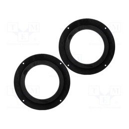 1 set x BASSER - DMAUDI03 - Spacer ring, MDF, 165mm, Audi, impregnated, 2pcs.