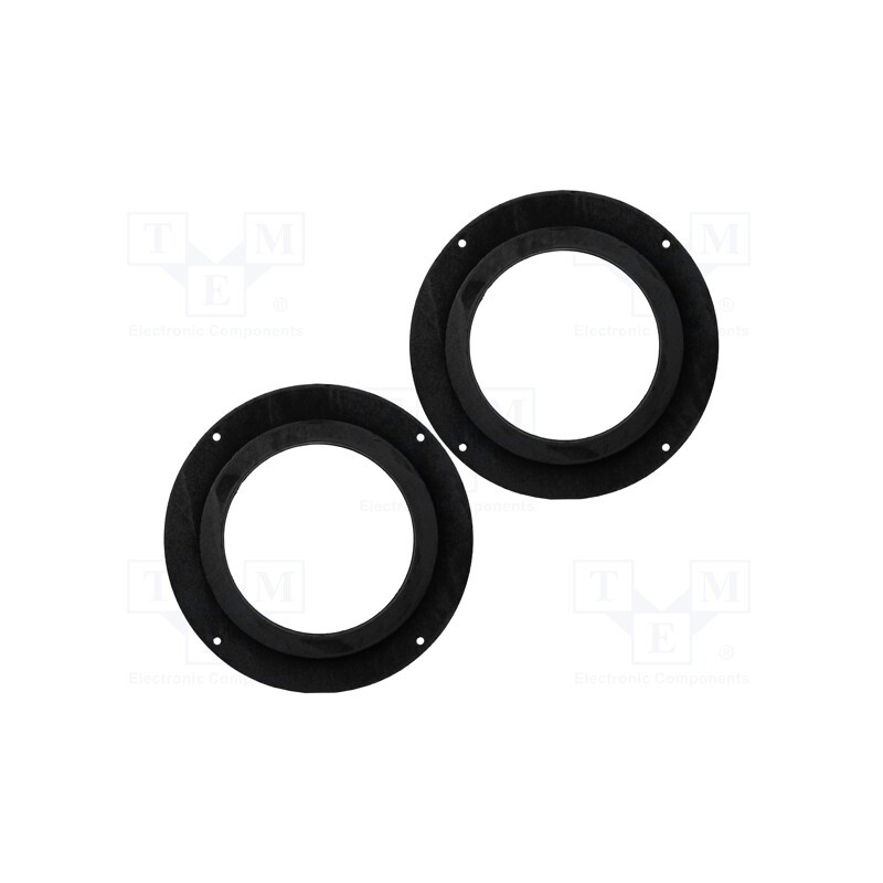 1 set x BASSER - DMAUDI03 - Spacer ring, MDF, 165mm, Audi, impregnated, 2pcs.