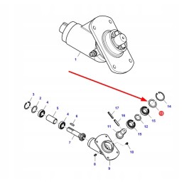 La355544604 gear spacer 40 5 5
