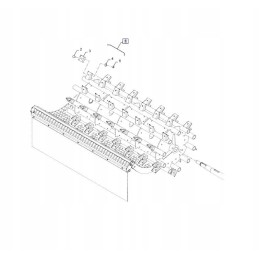 Set of drum covers for the New Holland CSX CX threshing machine