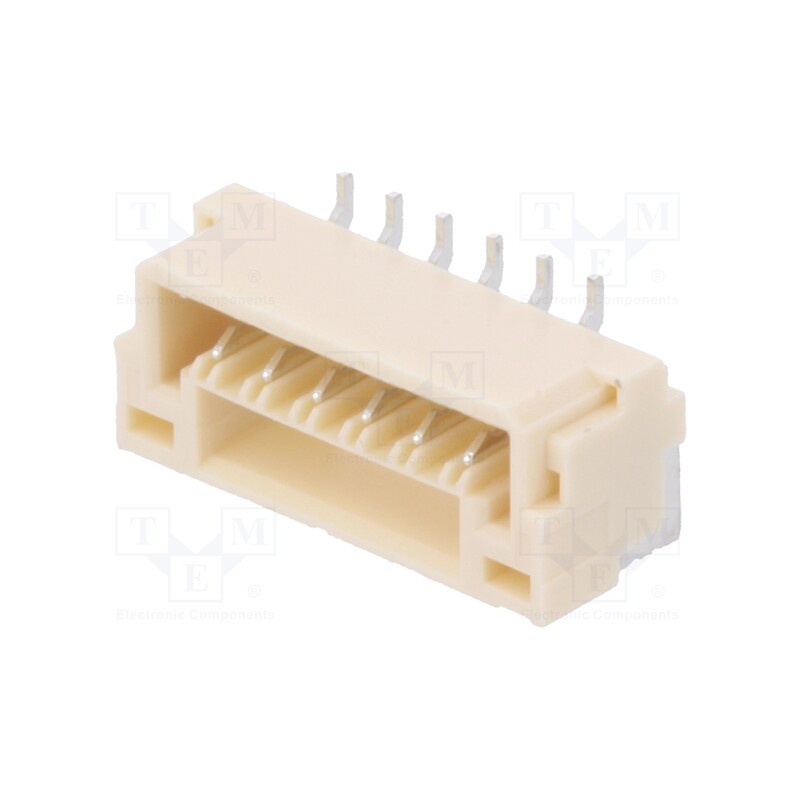 1 pcs x JST - BM06B-GHS-TBT (LF)(SN)(N) - Socket, wire-board, male, GH, 1.25mm, PIN: 6, SMT, 50V, 1A, vertical