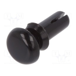 10 pcs x DREMEC - 8G4012.6X4.3B - Rivet, polyamide, L.rivet: 5.5mm, Panel cutout diam: 2.7mm, black