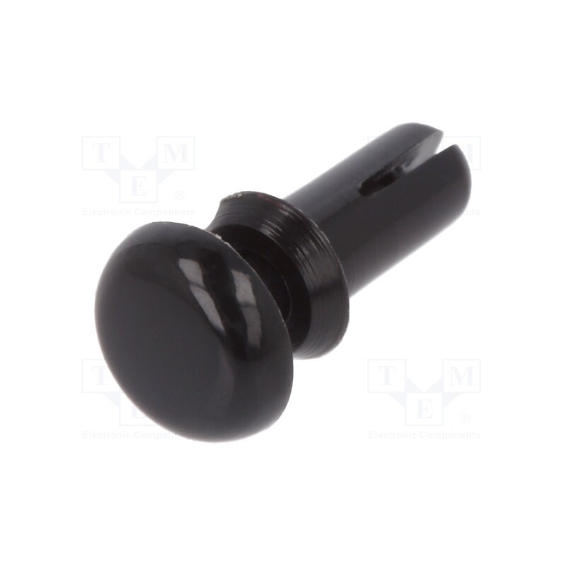 10 pcs x DREMEC - 8G4012.6X4.3B - Rivet, polyamide, L.rivet: 5.5mm, Panel cutout diam: 2.7mm, black