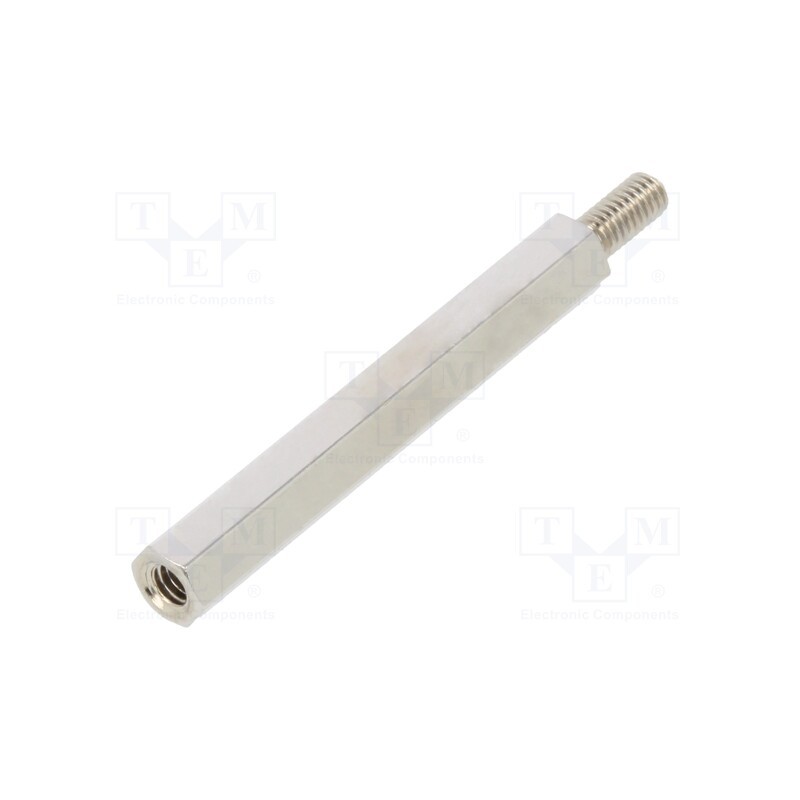 10 pcs x DREMEC - 2112X30 - Screwed spacer sleeve, 30mm, Int.thread: M2,5, Ext.thread: M2,5