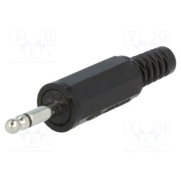 1 pcs x LUMBERG - KLS 1 SCHWARZ - Plug, Jack 2,5mm, male, mono,with strain relief, ways: 2, straight