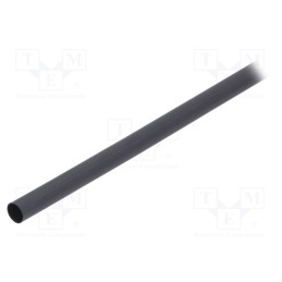1 pcs x TE Connectivity - ATUM-9/3-0-STK - Heat shrink sleeve, glued, 3: 1, 9mm, L: 1.2m, black, polyolefine